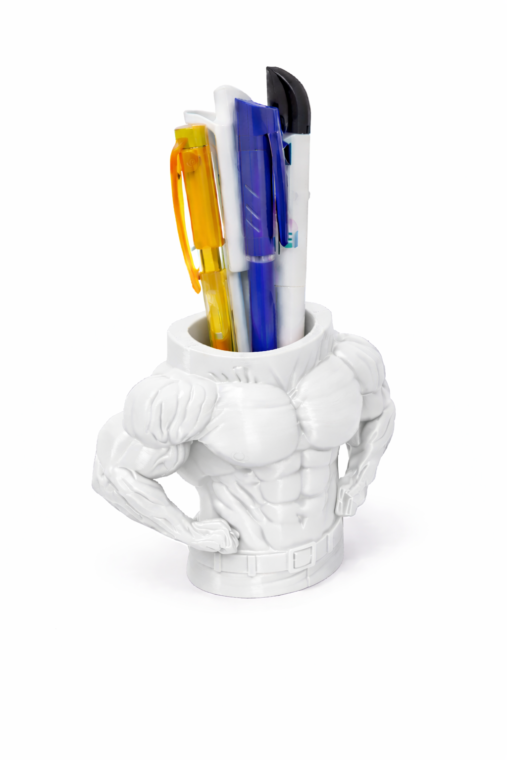 Body builder pen holder
