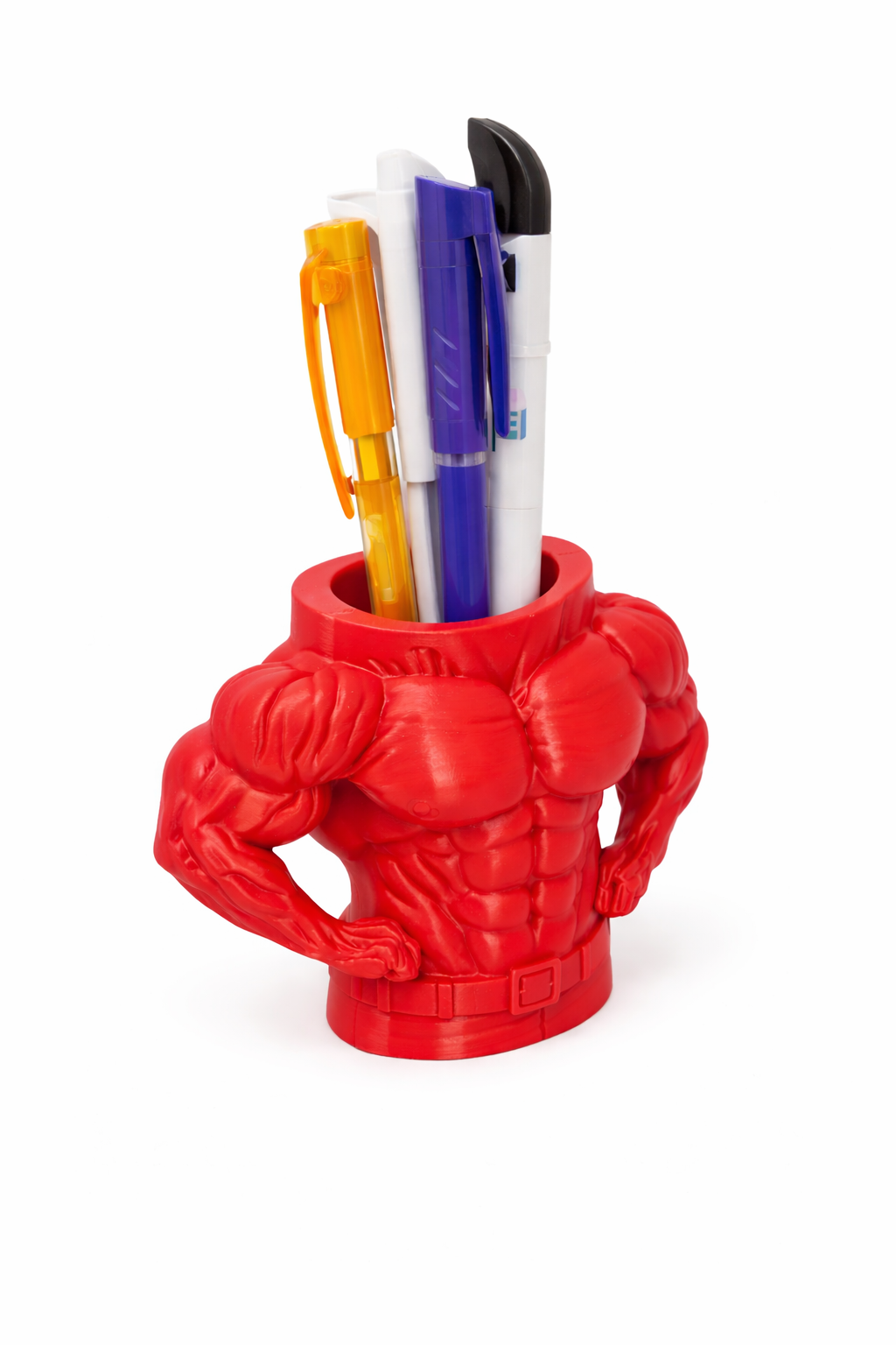 Body builder pen holder