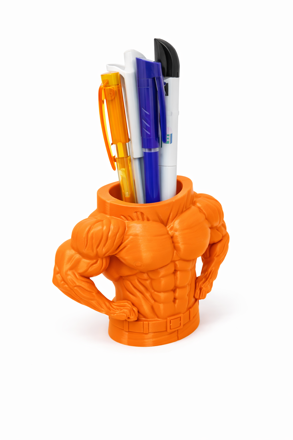 Body builder pen holder
