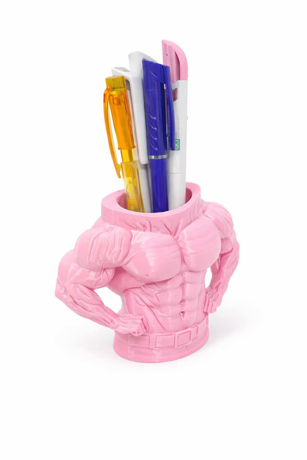 Body builder pen holder