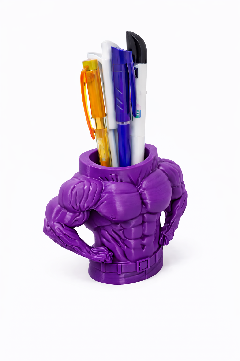 Body builder pen holder