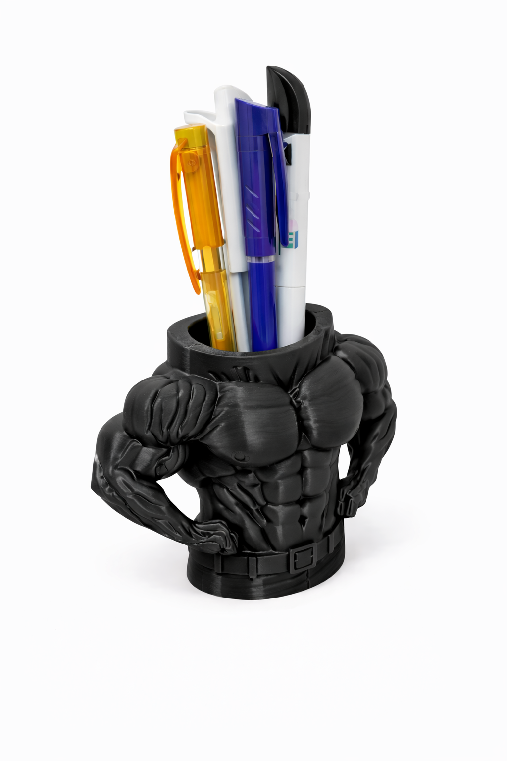 Body builder pen holder