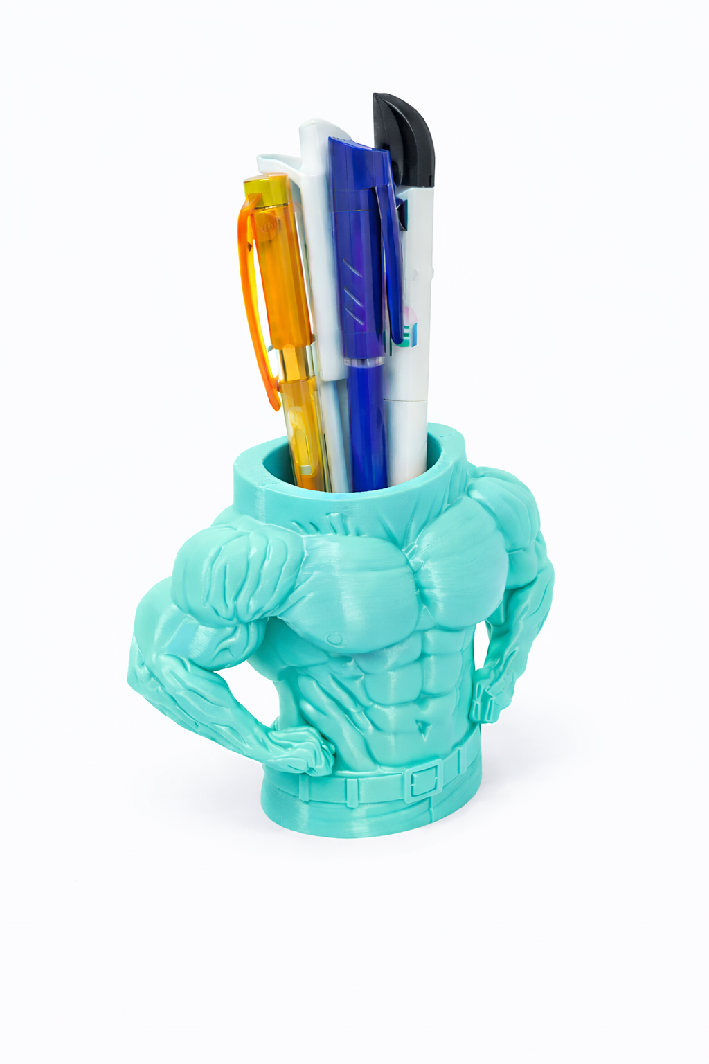 Body builder pen holder